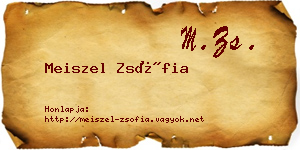 Meiszel Zsófia névjegykártya