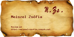 Meiszel Zsófia névjegykártya